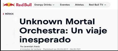 Unknown Mortal Orchestra — Red Bull